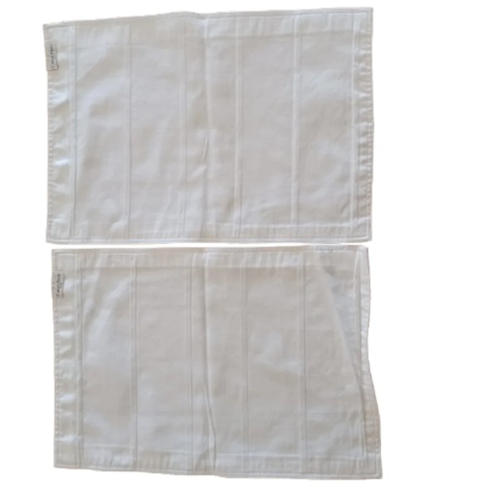 Calvin Klein Home Modern Cotton Placemats / Napkins - Set of 4 White